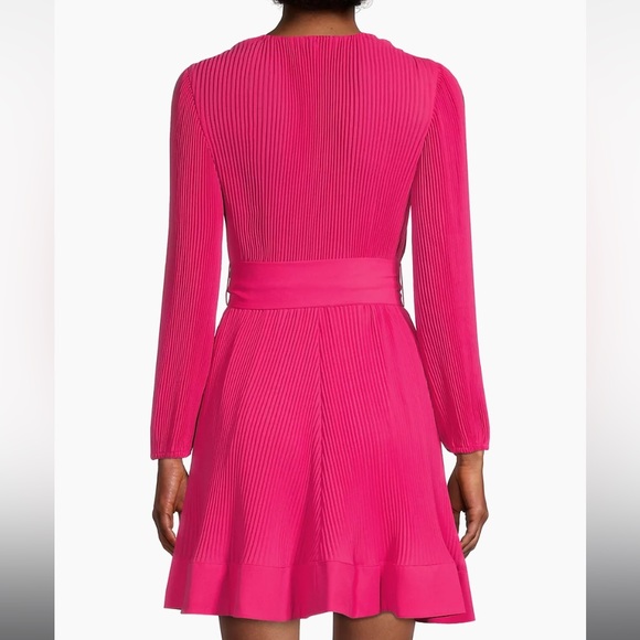 NEW | Milly “Liv” Pleated Belted Mini Dress Size 4 - Picture 2 of 6